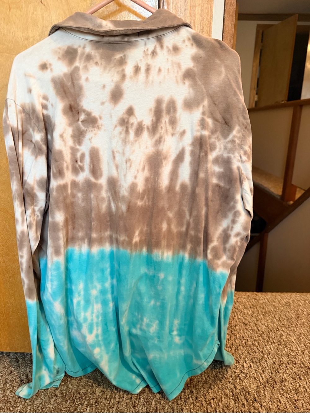 Cowgirl Tuff Co western blouse. Size XL tie dye - Picture 2 of 3